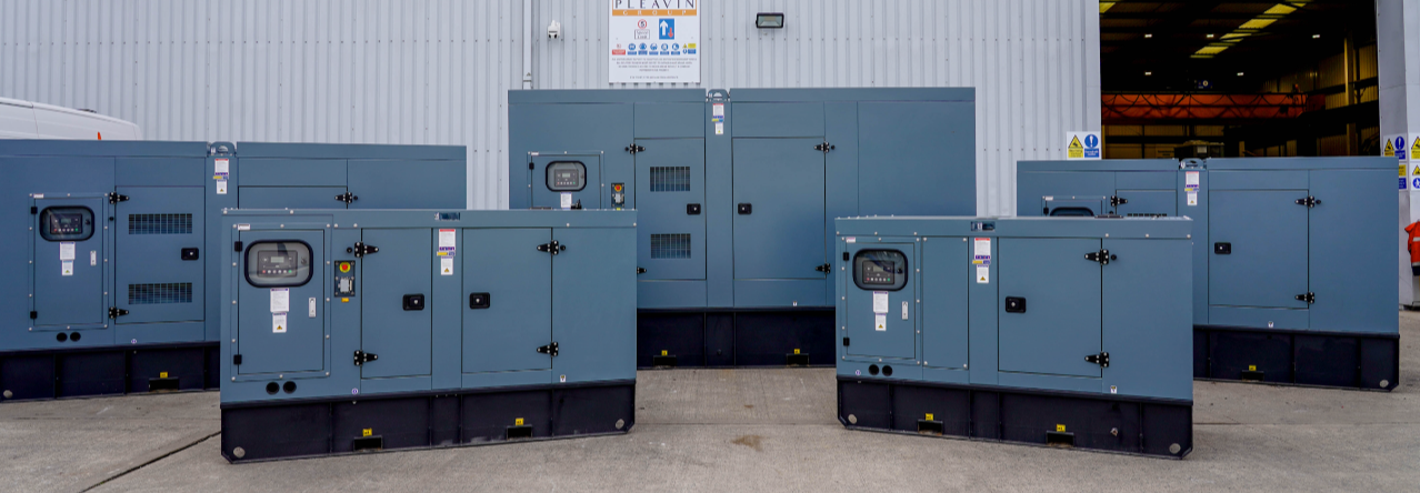 Diesel Generators in front of Pleavin Power workshop